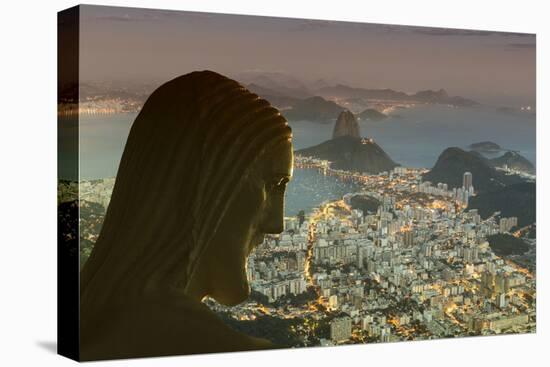 Head of Statue of Christ the Redeemer, Corcovado, Rio De Janeiro, Brazil, South America-Angelo-Premier Image Canvas