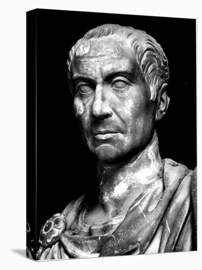 Head of Statue of Julius Caesar, Roman General and Statesman-null-Premier Image Canvas