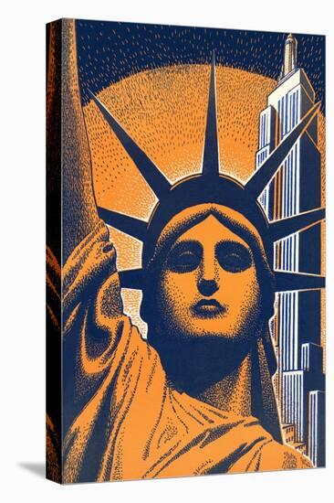 Head of Statue of Liberty-null-Premier Image Canvas