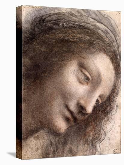 Head of Virgin, 1508-1512-Leonardo Da Vinci-Premier Image Canvas