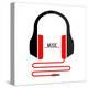 Headphones Music-Enrique Rodriguez Jr.-Stretched Canvas