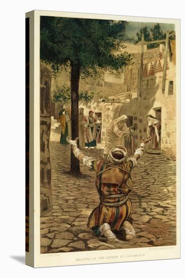 Healing of the Lepers at Capernaum, Saint Mark - Bible-James Jacques Joseph Tissot-Premier Image Canvas