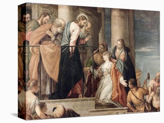 Healing the Woman with the Issue of Blood-Paolo Veronese-Premier Image Canvas