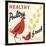 Healthy Poultry-Fresh Eggs-Retro Series-Stretched Canvas