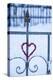 Heart on the Fence and Snow-Andrea Haase-Premier Image Canvas