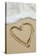 Heart-shape Drawn In Sand-Tony Craddock-Premier Image Canvas