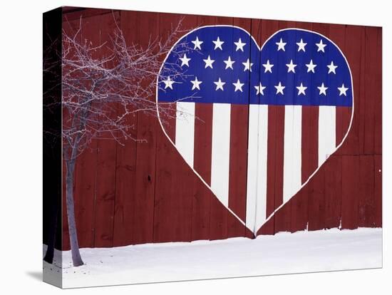 Heart-Shaped Stars and Stripes-Terry Eggers-Premier Image Canvas