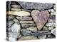 Heart-shaped stone in a wall, Rodel, Harris, Scotland-Niall Benvie-Premier Image Canvas