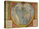 Heart Shaped World Map Stabius-Werner Projection 1500-Vintage Lavoie-Premier Image Canvas
