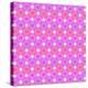 Hearts Bubbles Pattern on White Background-amovita-Stretched Canvas