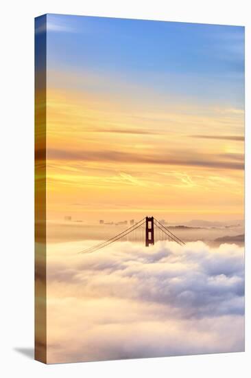 Heaven the Blue Sky Golden Gate Ethereal Madness Fog & Life San Francisco-Vincent James-Premier Image Canvas