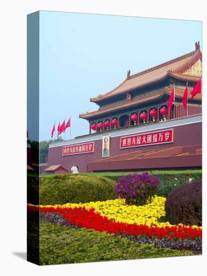 Heavenly Gate Entrance to Forbidden City During National Day Festival, Beijing, China, Asia-Kimberly Walker-Premier Image Canvas