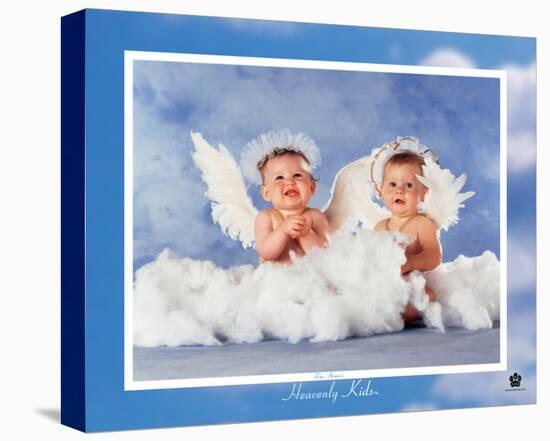 Heavenly Kids, Two Angels-Tom Arma-Stretched Canvas