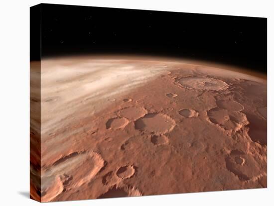 Heavily Cratered Highlands on the Surface of Mars-Stocktrek Images-Premier Image Canvas