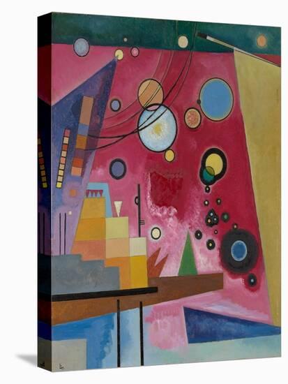 Heavy Red, 1924 (Oil on Cardboard)-Wassily Kandinsky-Premier Image Canvas