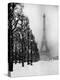 Heavy Snow Covers the Ground Near the Eiffel Tower-Dmitri Kessel-Premier Image Canvas