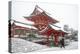 Heavy snow on Fushimi Inari Shrine, Kyoto, Japan, Asia-Damien Douxchamps-Premier Image Canvas