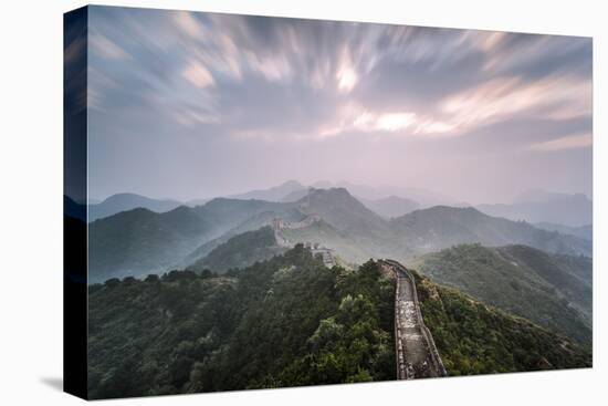 Hebei, China. the Great Wall of China, Jinshanling Section, at Sunrise, Long Exposure-Matteo Colombo-Premier Image Canvas