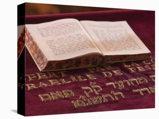 Hebrew Bible in Fes Synagogue, Morocco-William Sutton-Premier Image Canvas
