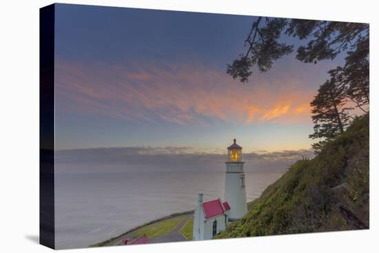 Heceta Head Lighthouse at Sunset Near Florence, Oregon, USA-Chuck Haney-Premier Image Canvas