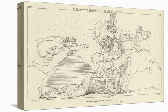 Hector's Body Dragged at the Car of Achilles-John Flaxman-Premier Image Canvas