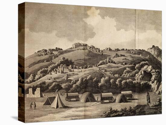 Heere Camp, Engraving from Journey into Africa, 1783-1785-Francois Le Vaillant-Premier Image Canvas