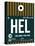 HEL Helsinki Luggage Tag II-NaxArt-Stretched Canvas