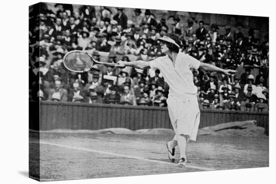 Helen Wills Playing Her First Wimbledon Final Against Kathleen Mckane, 1924-null-Premier Image Canvas