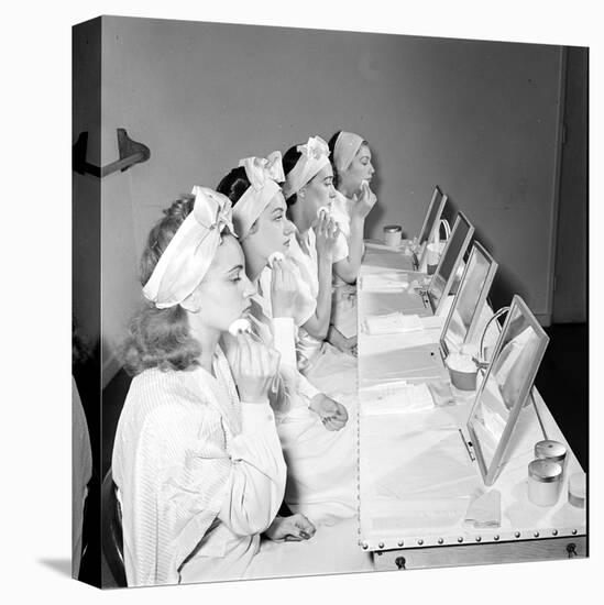 Helena Rubinstein Beauty School Training. Women Learning About Facials. 1940S-Nina Leen-Premier Image Canvas