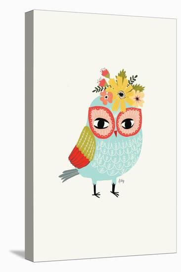 Helga Owl-Annie Bailey Art-Stretched Canvas