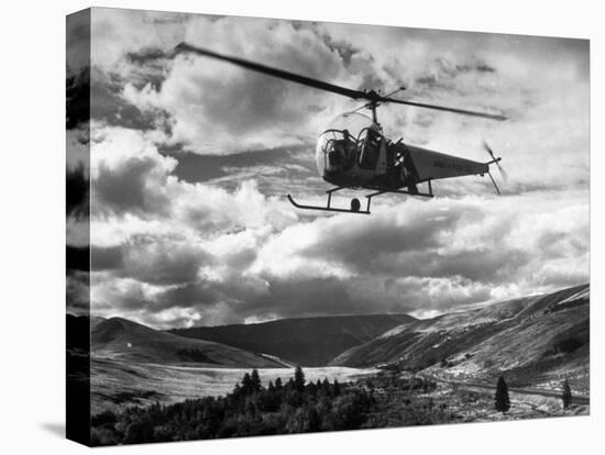Helicopter Flying in Unidentified Location-Margaret Bourke-White-Premier Image Canvas