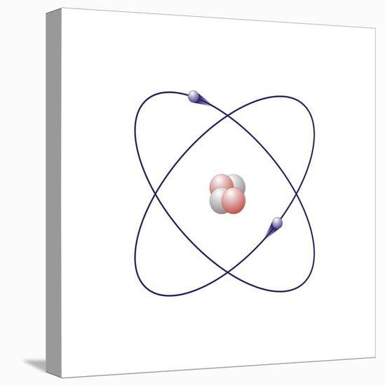 Helium, Atomic Model-Friedrich Saurer-Premier Image Canvas