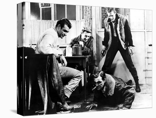 Hell Drivers, Sean Connery, Sid James, Stanley Baker, Patrick McGoohan, 1958-null-Stretched Canvas