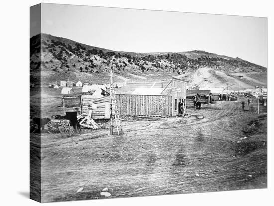Hell on Wheels' Town in Bear River, Nebraska, 1860S (B/W Photo)-American Photographer-Premier Image Canvas