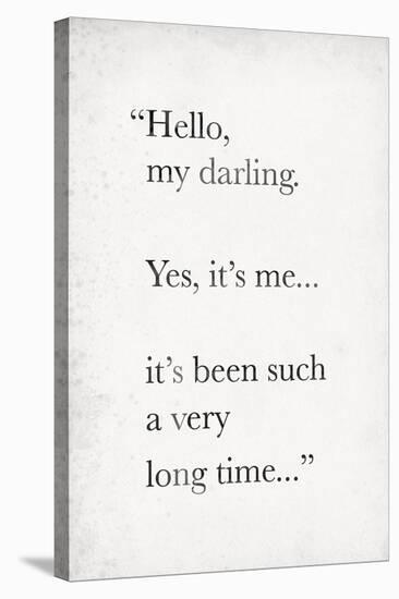 Hello My Darling-The Vintage Collection-Stretched Canvas