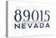 Henderson, Nevada - 89015 Zip Code (Blue)-Lantern Press-Stretched Canvas