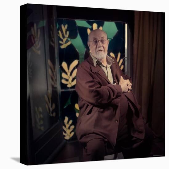 Henri Matisse at His Home in Nice-Gjon Mili-Premier Image Canvas