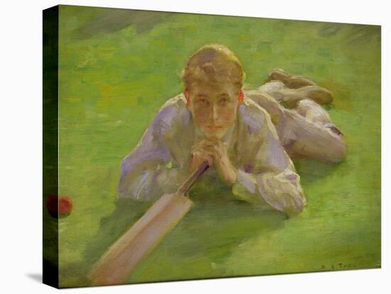 Henry Allen in Cricketing Whites-Henry Scott Tuke-Premier Image Canvas