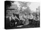 Henry Ford, Thomas Edison, President Warren Harding and Harvey Firestone-null-Stretched Canvas