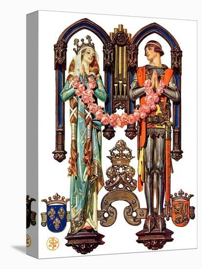 "Henry V and His French Bride,"July 26, 1930-Joseph Christian Leyendecker-Premier Image Canvas
