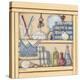 Her Bathroom Shelf-Janet Kruskamp-Stretched Canvas