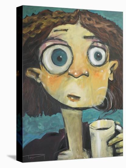 Her First Sip of Coffee-Tim Nyberg-Premier Image Canvas