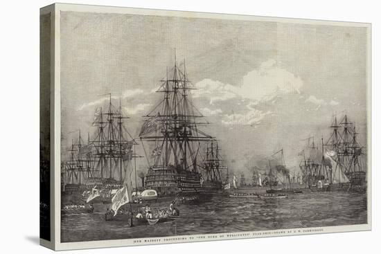 Her Majesty Proceeding to The Duke of Wellington Flag-Ship-John Wilson Carmichael-Premier Image Canvas