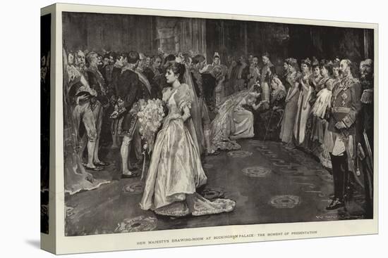 Her Majesty's Drawing-Room at Buckingham Palace, the Moment of Presentation-William Hatherell-Premier Image Canvas