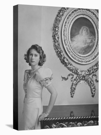 Her Royal Highness the Princess Elizabeth, England-Cecil Beaton-Premier Image Canvas