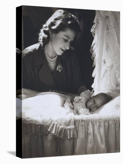 Her Royal Highness the Princess Elizabeth with Her First Child, Prince Charles, England-Cecil Beaton-Premier Image Canvas