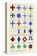 Heraldic Crosses-Hugh Clark-Stretched Canvas