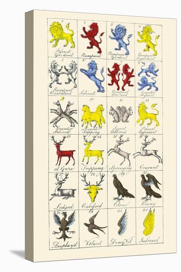 Heraldry - Charges-Hugh Clark-Stretched Canvas