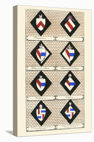 Heraldry - Hatchments-Hugh Clark-Stretched Canvas