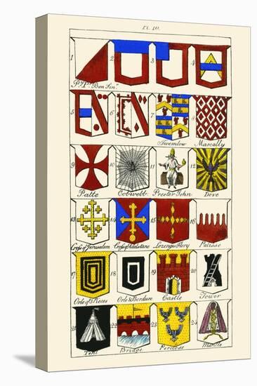 Heraldry-Hugh Clark-Stretched Canvas